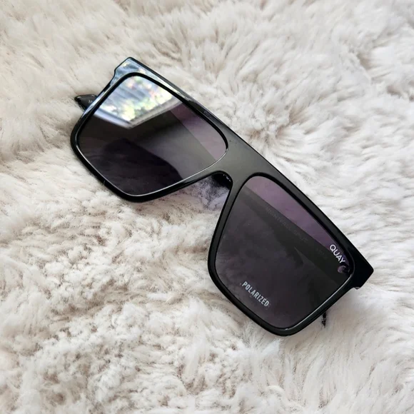 ‼️PRICE DROP- QUAY Nightfall Split Quay Australia POLARIZED NIGHTFALL Split Black/Smoke Lens  main image 4